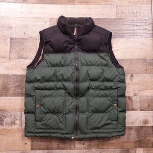 Alpine Design Down Puffer Vest Men’s XL Green Black Insulated Outdoor